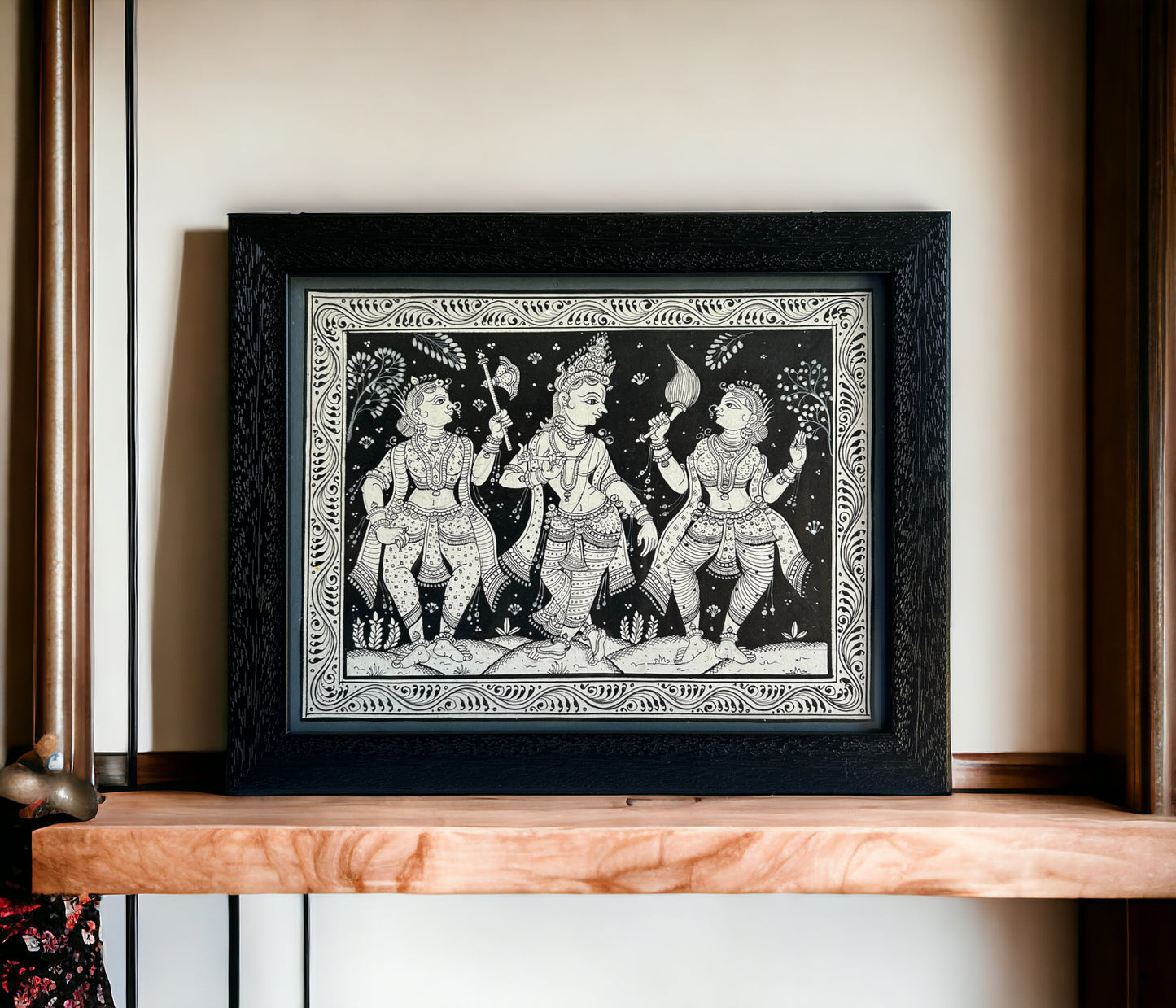 Pattachitra Krishna - Black & White