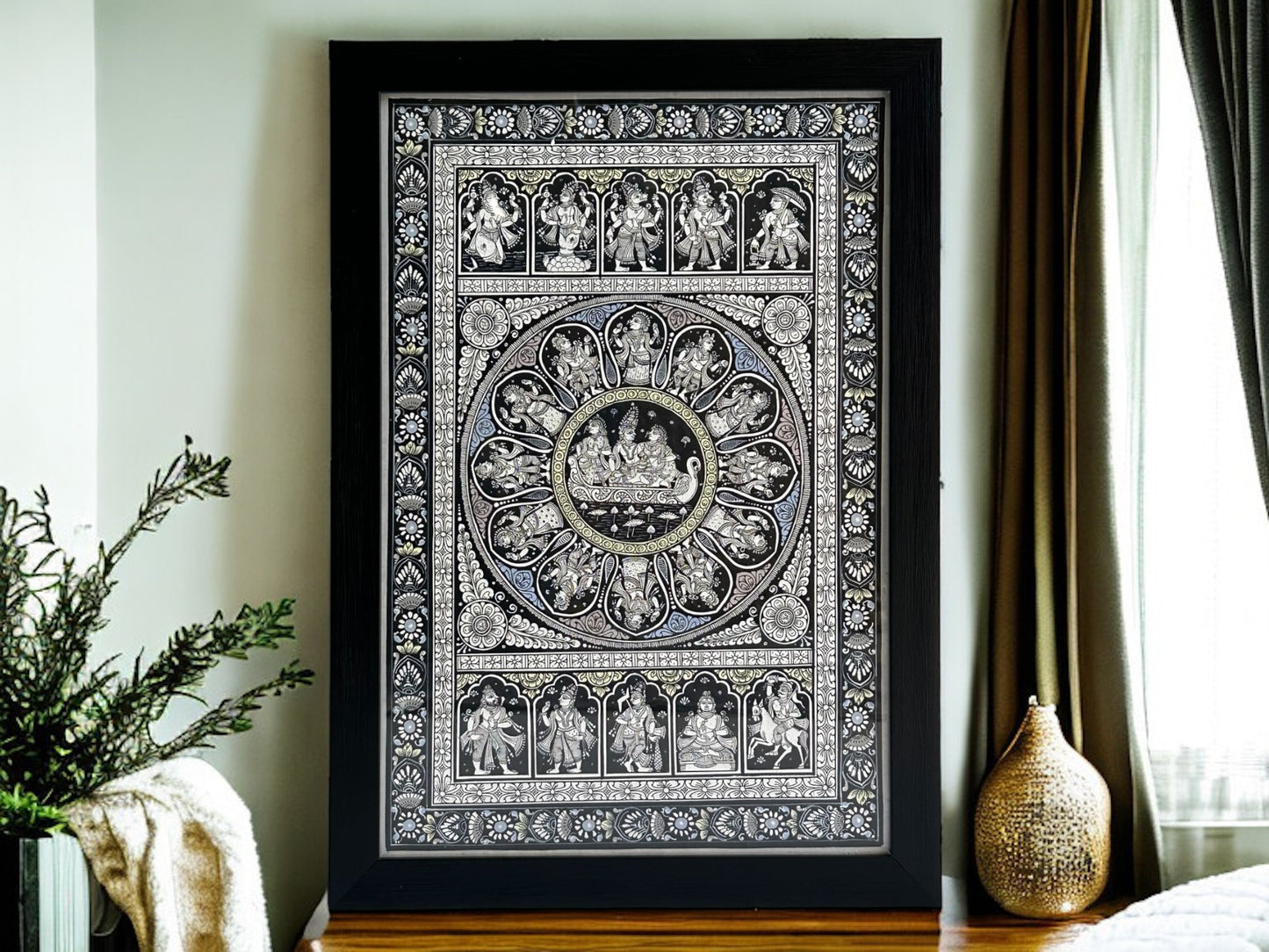 Pattachitra Dasavatar - Black & White