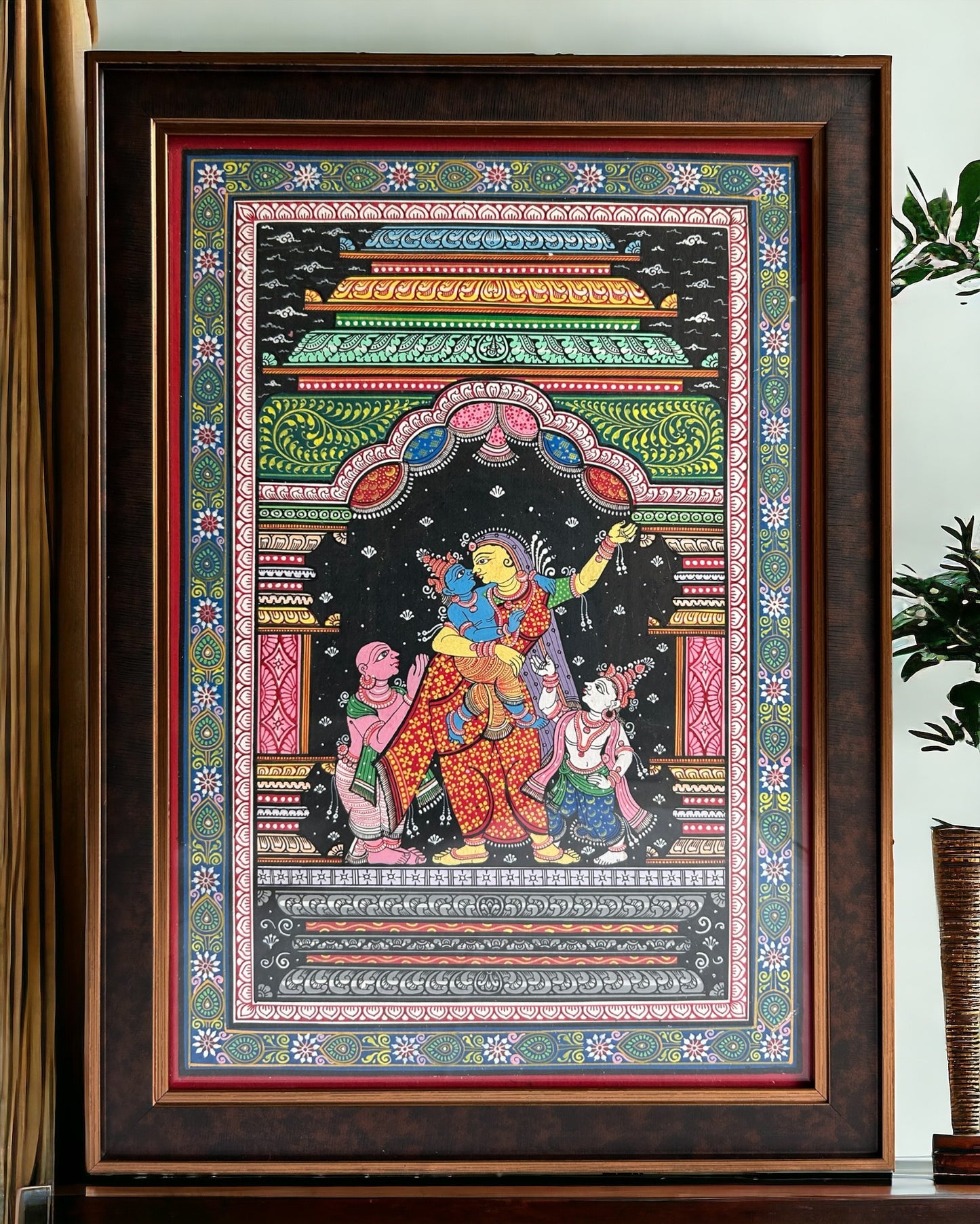 Pattachitra - Yasodha & Krishna