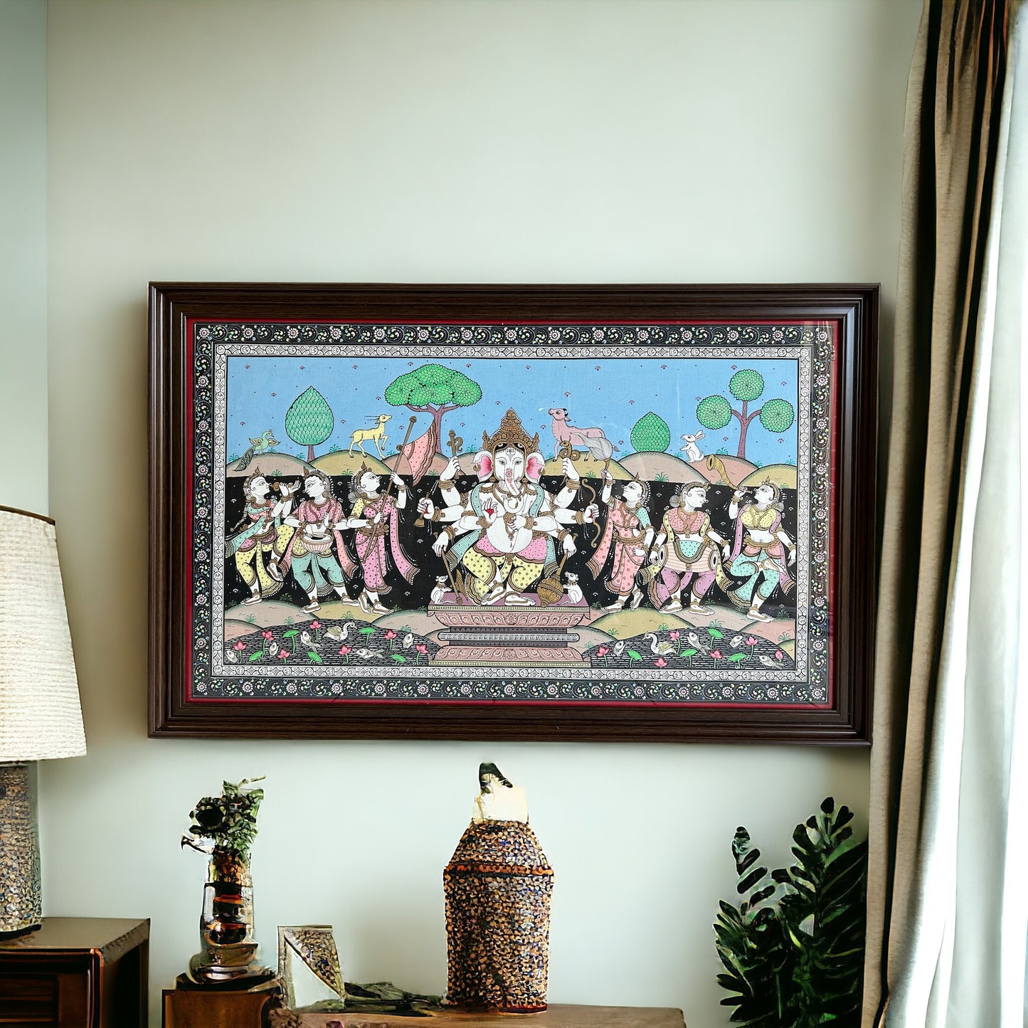 Pattachitra - Standing Ganesha Large