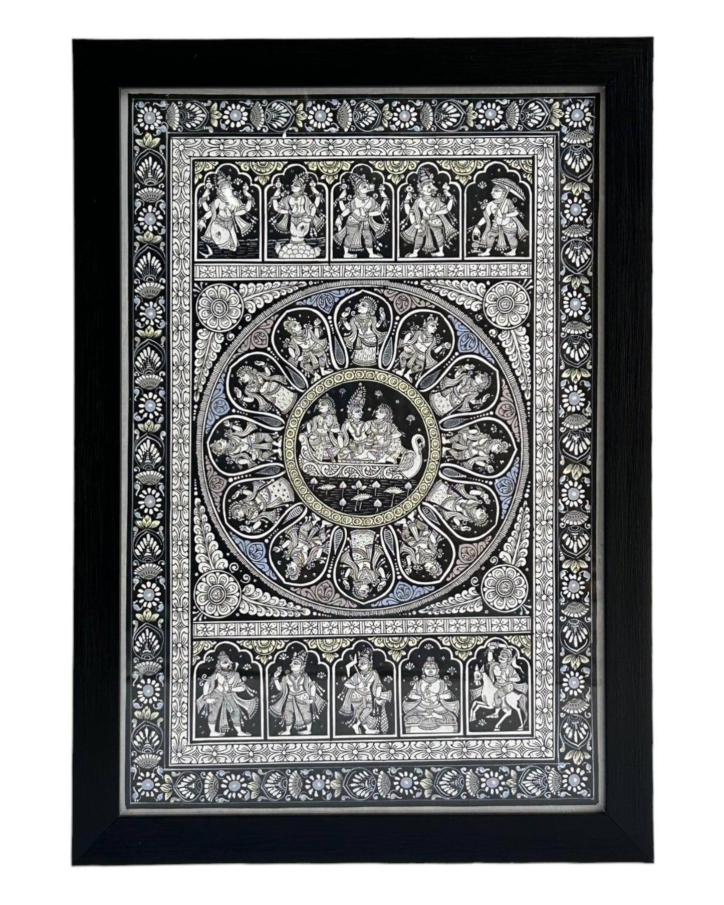 Pattachitra Dasavatar - Black & White