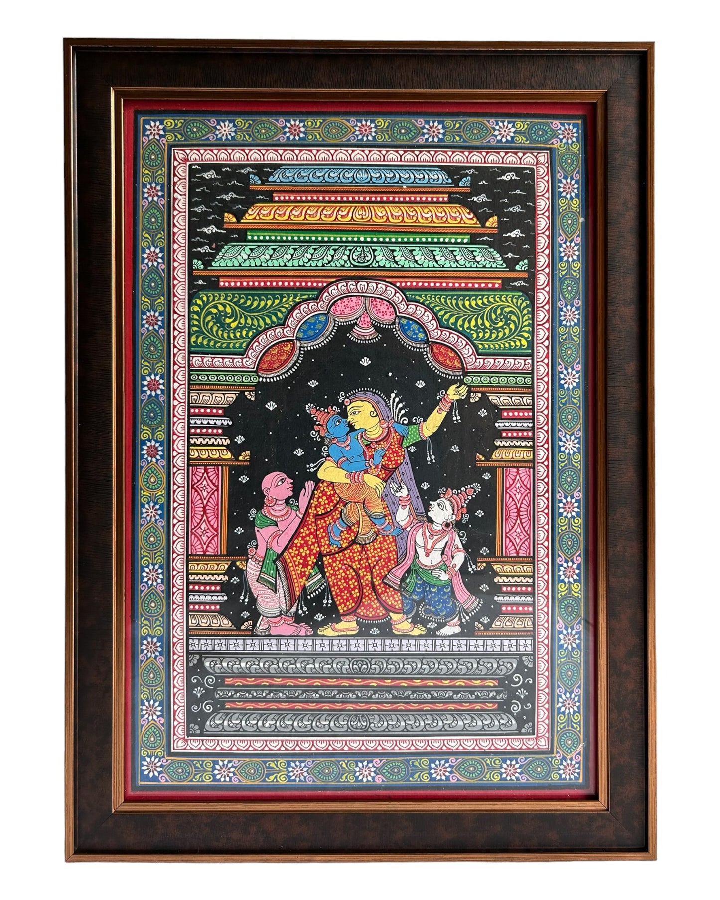 Pattachitra - Yasodha & Krishna