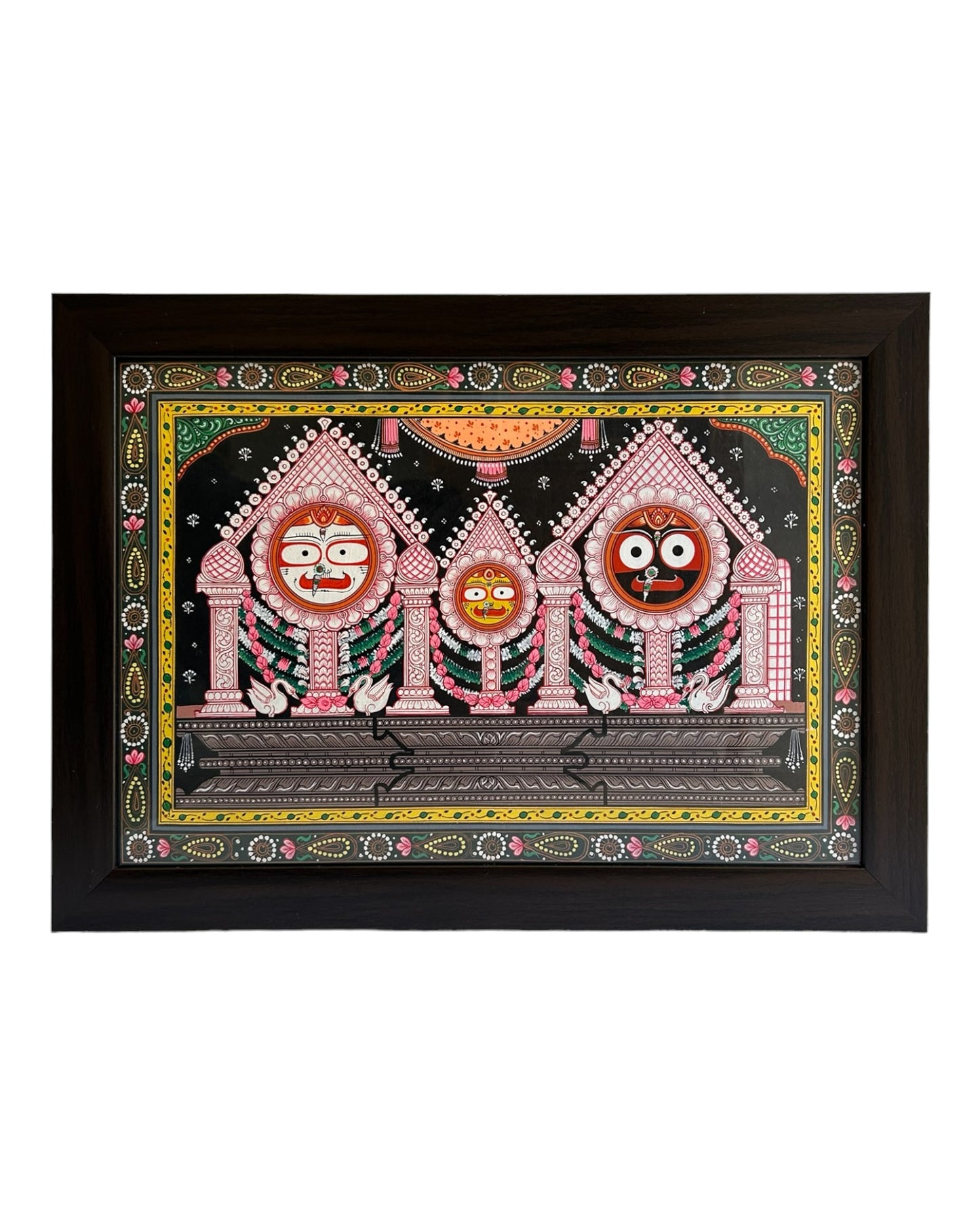 Pattachitra - Puri Jagannath (Red & White Detailing)