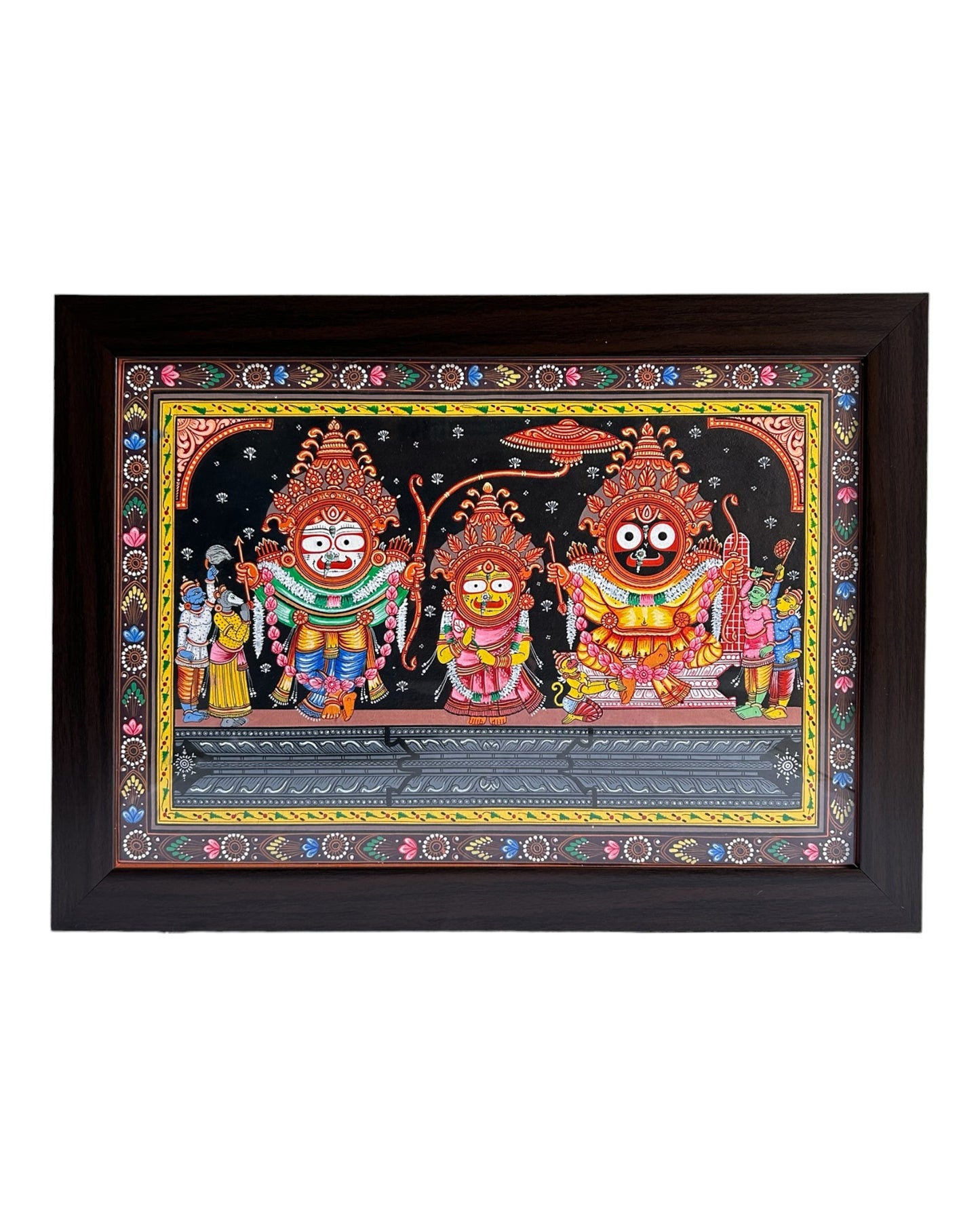 Pattachitra - Puri Jagannath (Multicolour Wide)