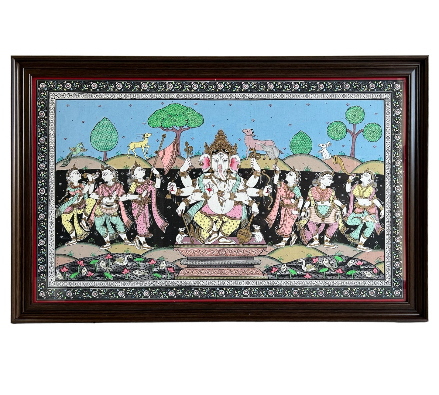 Pattachitra - Standing Ganesha Large