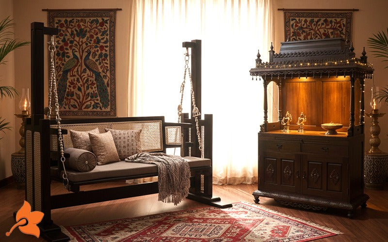 Why Wooden Swings and Pooja Mandirs Are Trending in Modern Homes