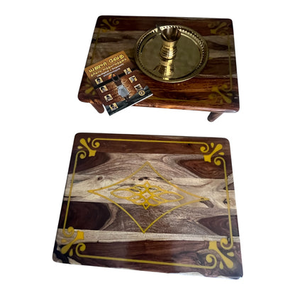 Sarayu Wooden Manai | Wooden Seat 60 cm x 45 cm
